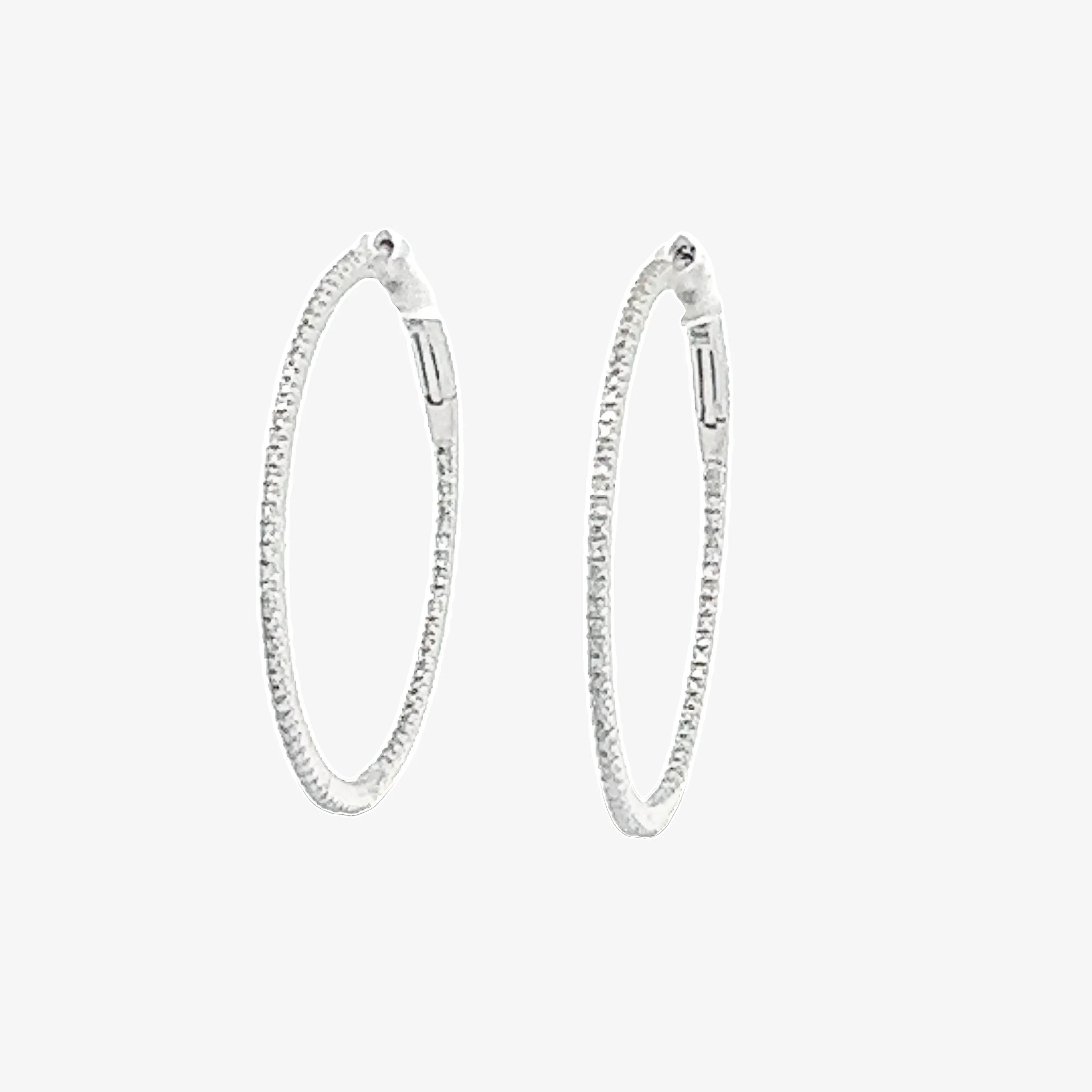 1.25 Ultra Whisper Thin 0.30CT Hoop Earrings