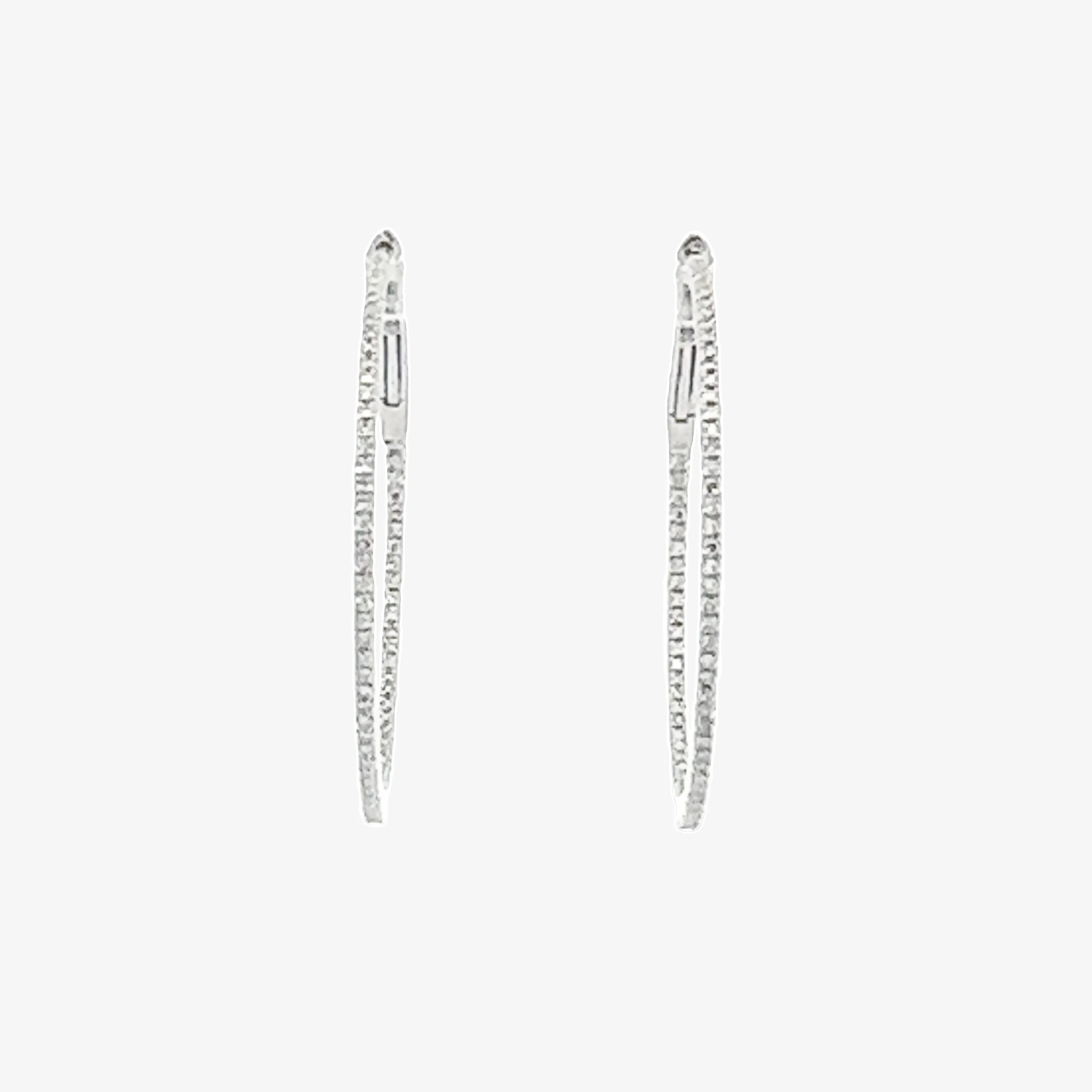 1.25 Ultra Whisper Thin 0.30CT Hoop Earrings