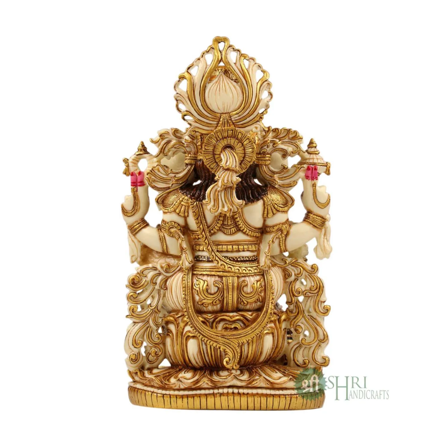 15" GANESHA SITTING GOLD PAINTING