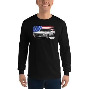 1967 Chevelle Long Sleeve Shirt With American Flag