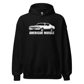 1968 Chevelle Hoodie American Muscle Car Sweatshirt