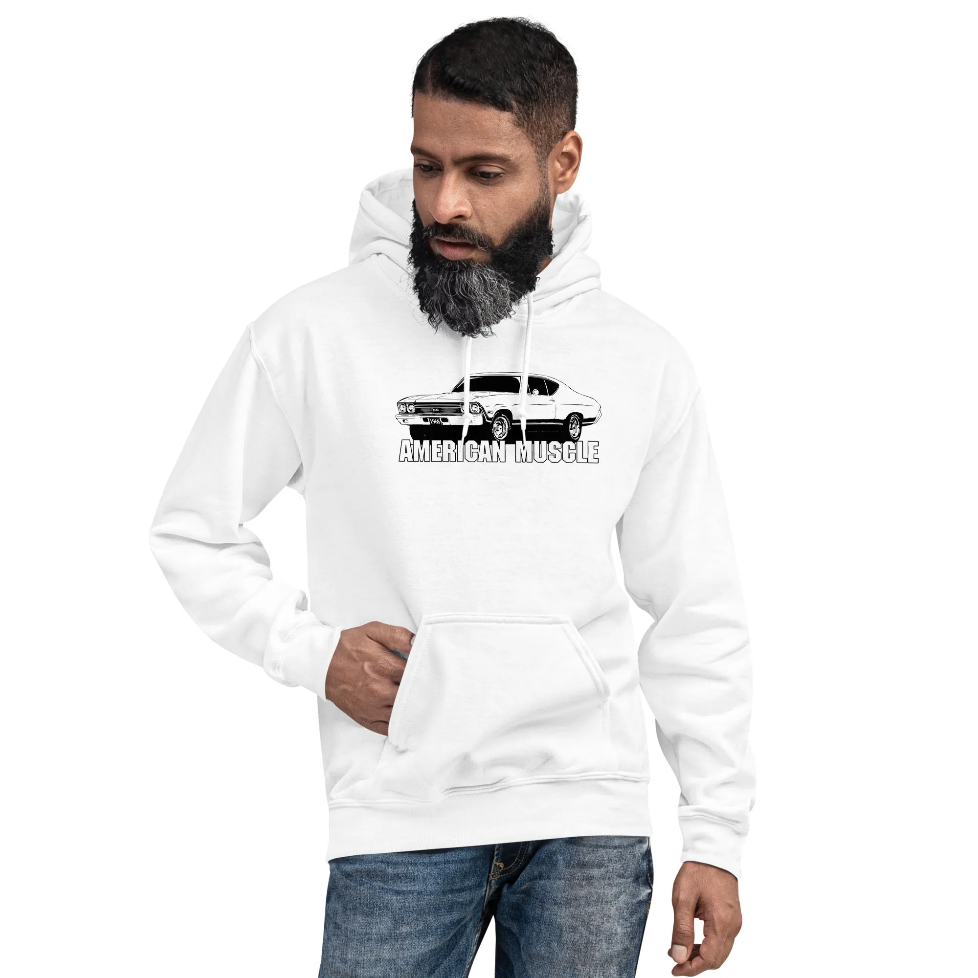 1968 Chevelle Hoodie American Muscle Car Sweatshirt