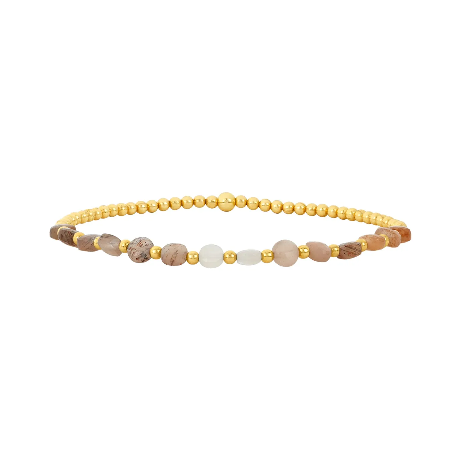 2MM Signature Bracelet with Moonstone Ombré Pattern