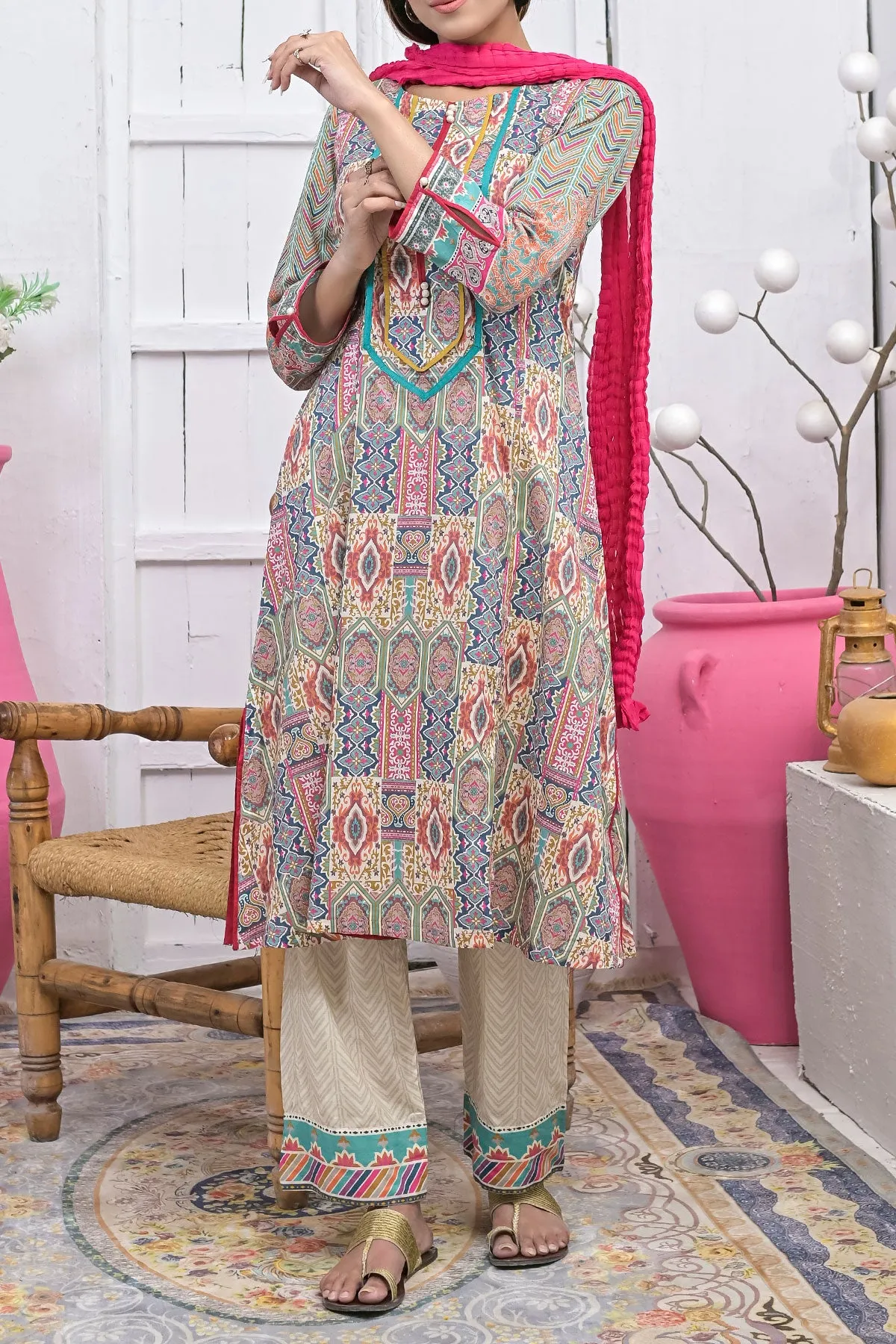 3 PIECE DIGITAL PRINT LAWN| DPC-253