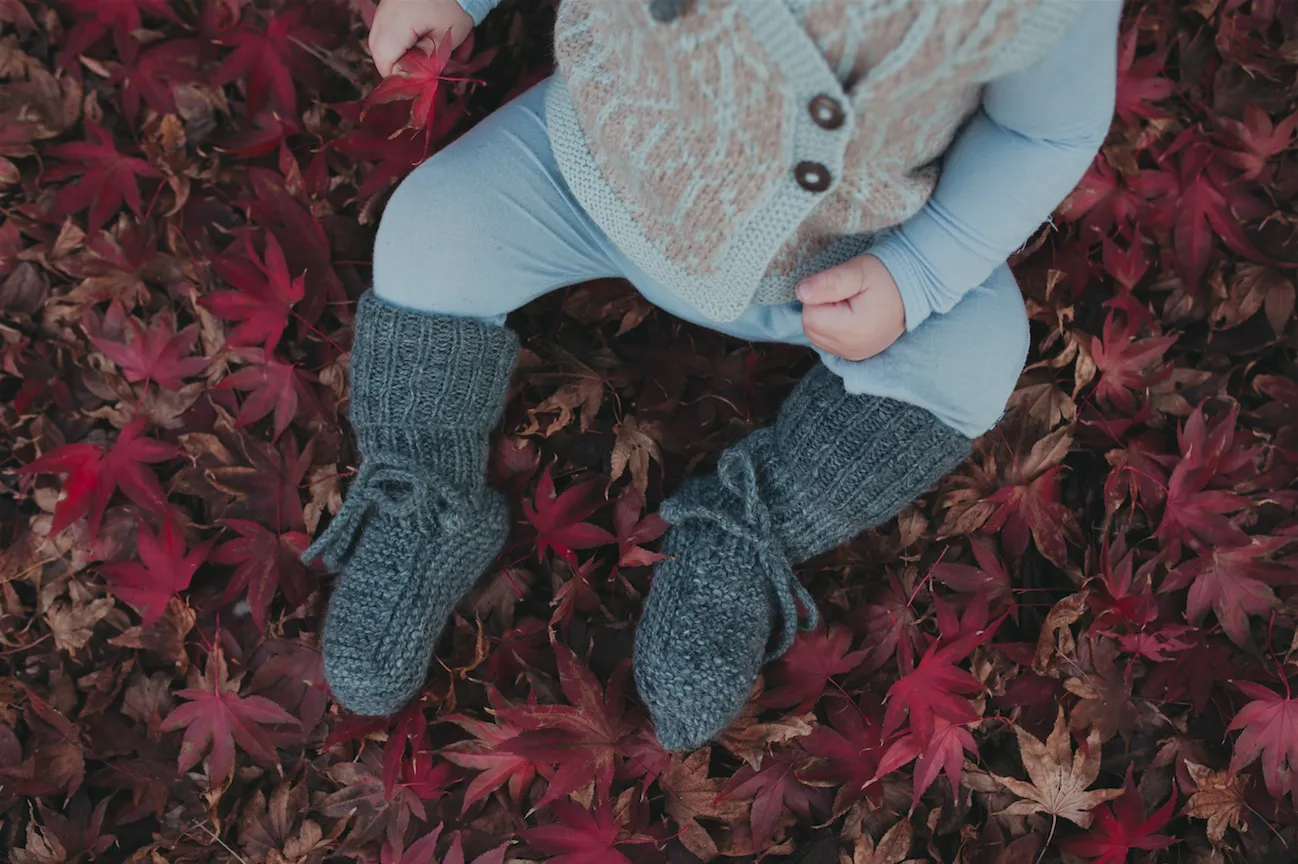 Alpaca Long Booties - Plant Dyed