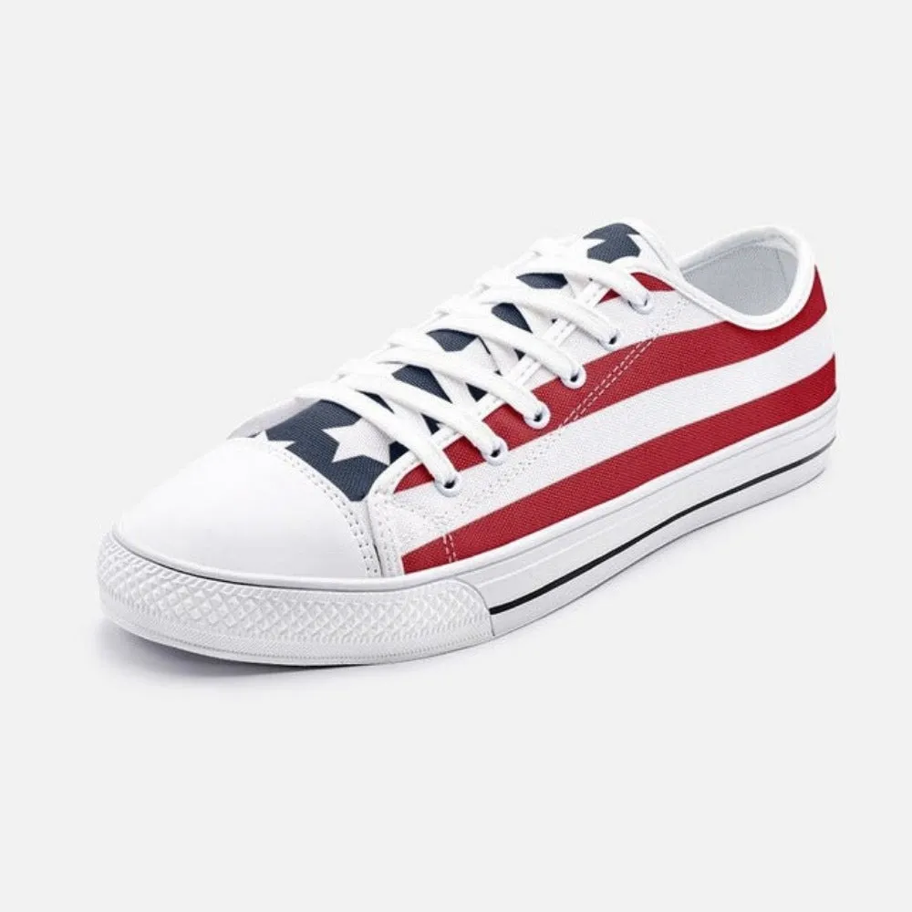 American Patriot Unisex Low Top Canvas Shoes