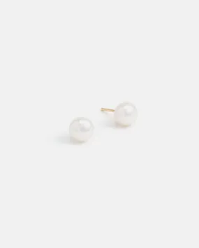 Antinéa Pearl Stud Earrings in Yellow Gold