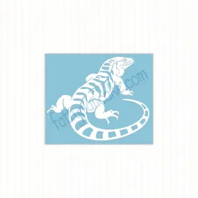 Argentine Tegu Decal, Waterproof Vinyl Decal, Cute Reptile Gift