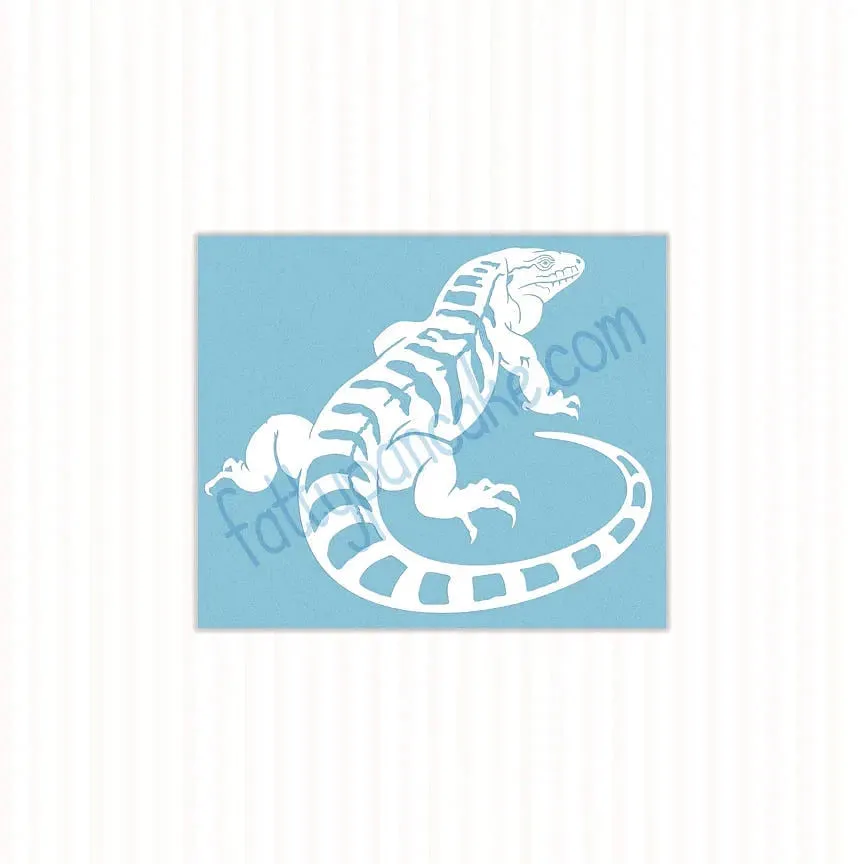 Argentine Tegu Decal, Waterproof Vinyl Decal, Cute Reptile Gift