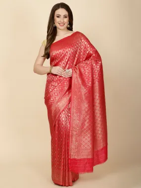 Art Handloom Plain Zari Border Woven Saree