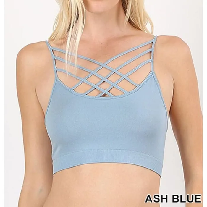 Ash Blue Strappy Bralette