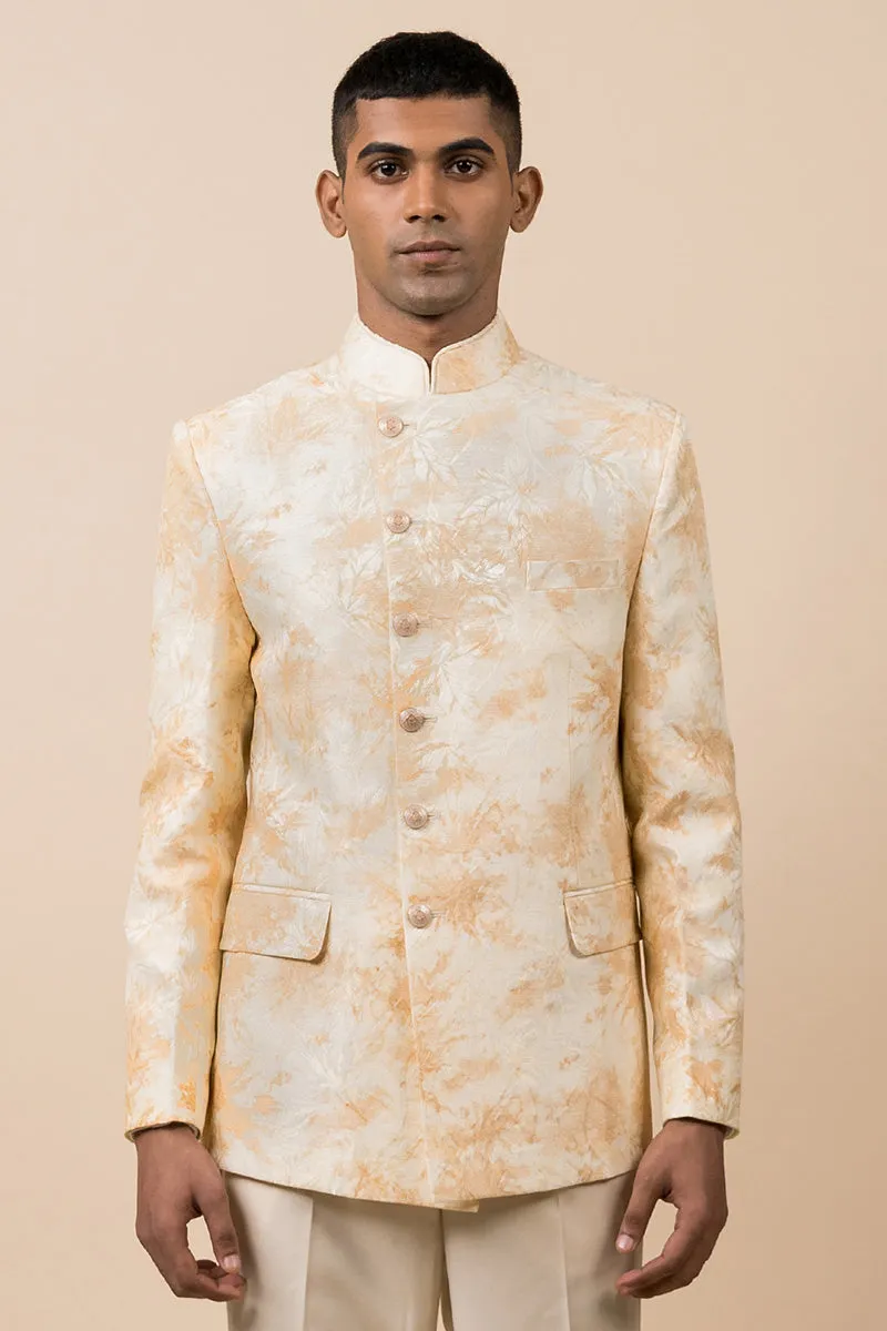 Asymmetric Embroidered Bandhgala