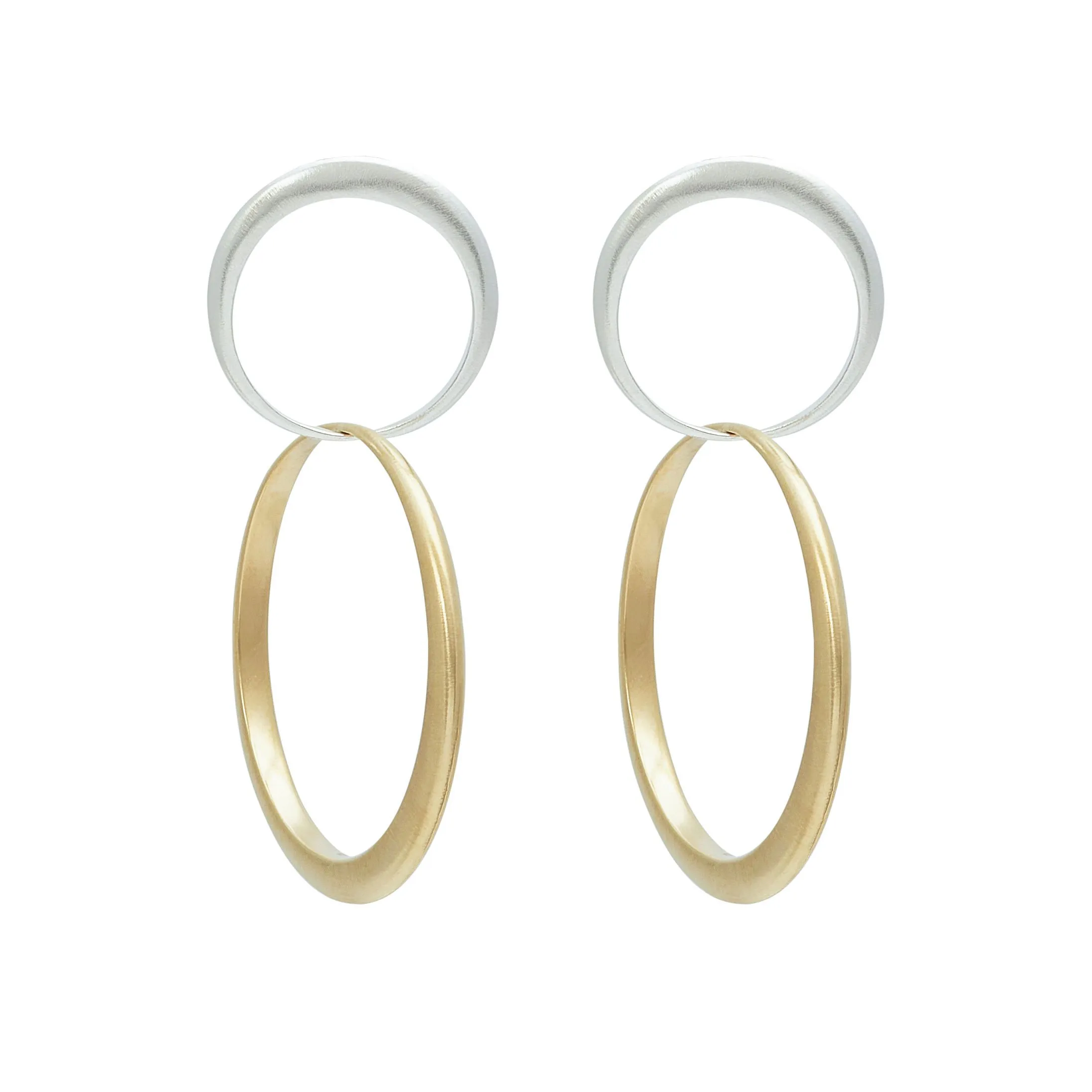 Asymmetrical  Eclipse - Statement Earrings