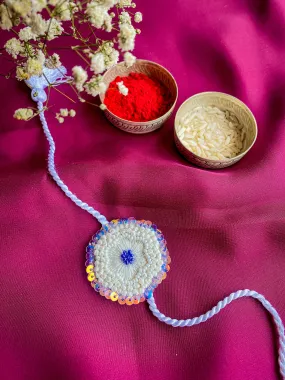 Bellflower Embroidered Rakhi