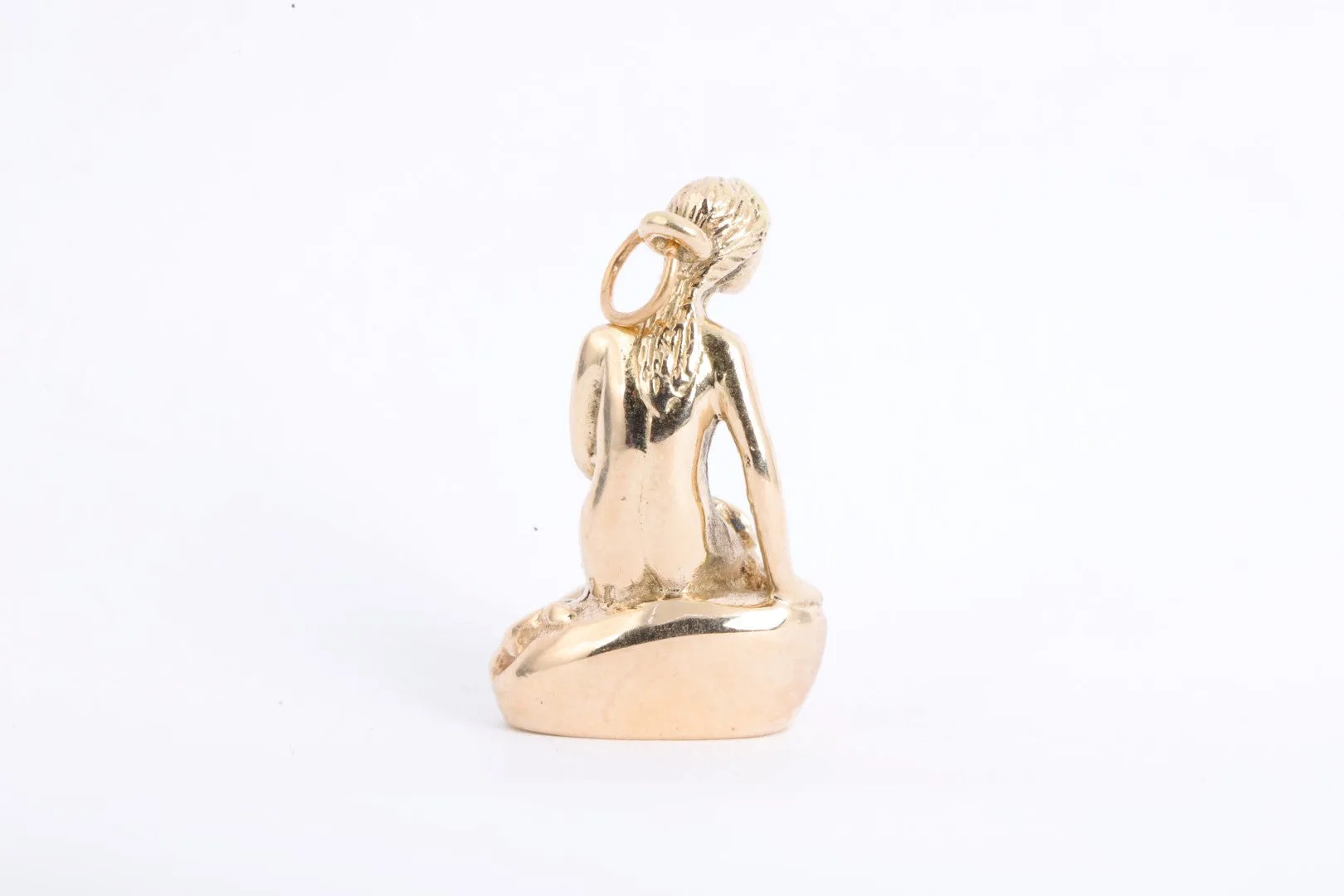 Bernhard Hertz 14k Yellow Gold Little Mermaid Pendant (8.75g.)