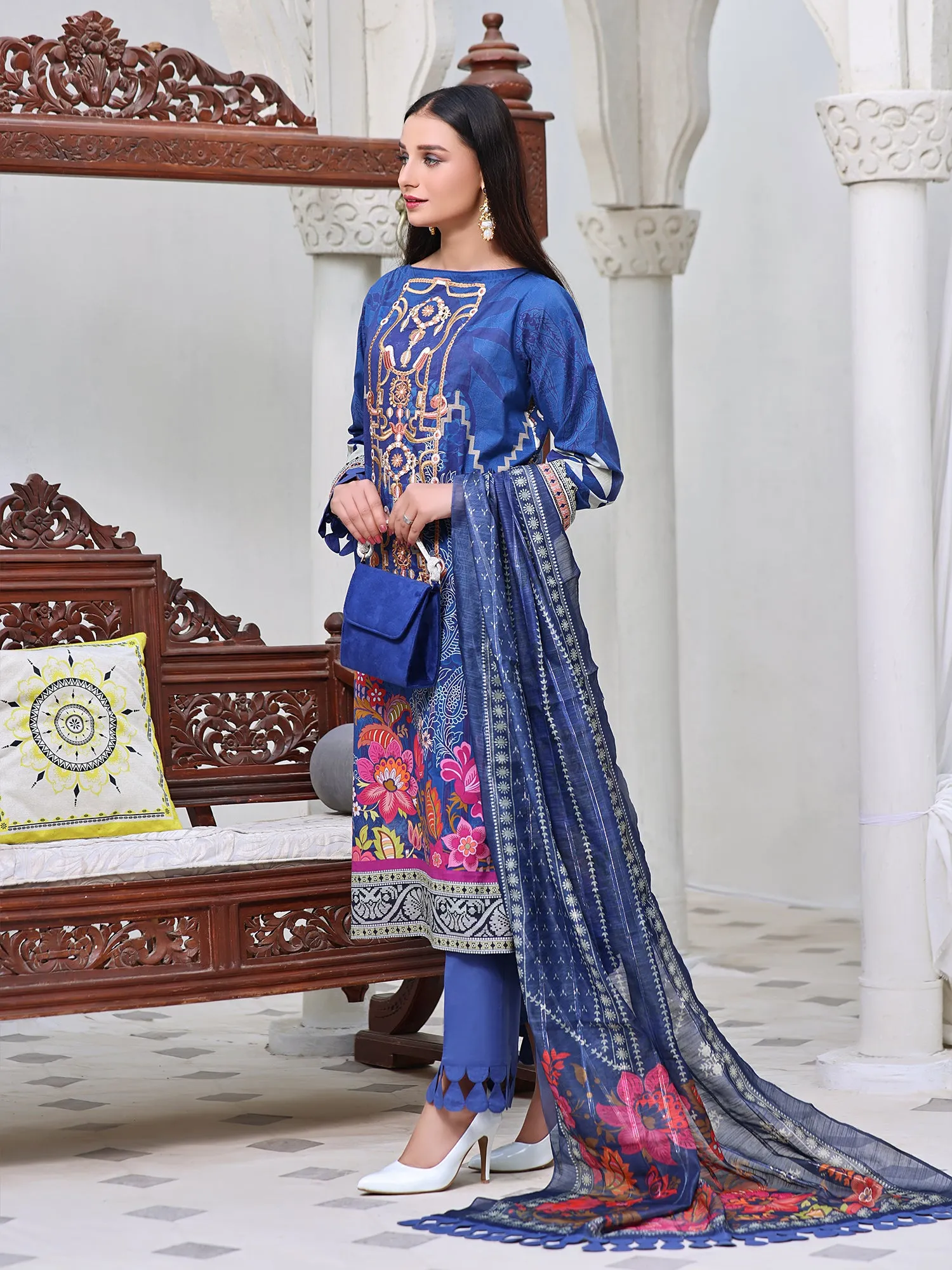 Berry Blue | 3-Piece Suit | Lawn