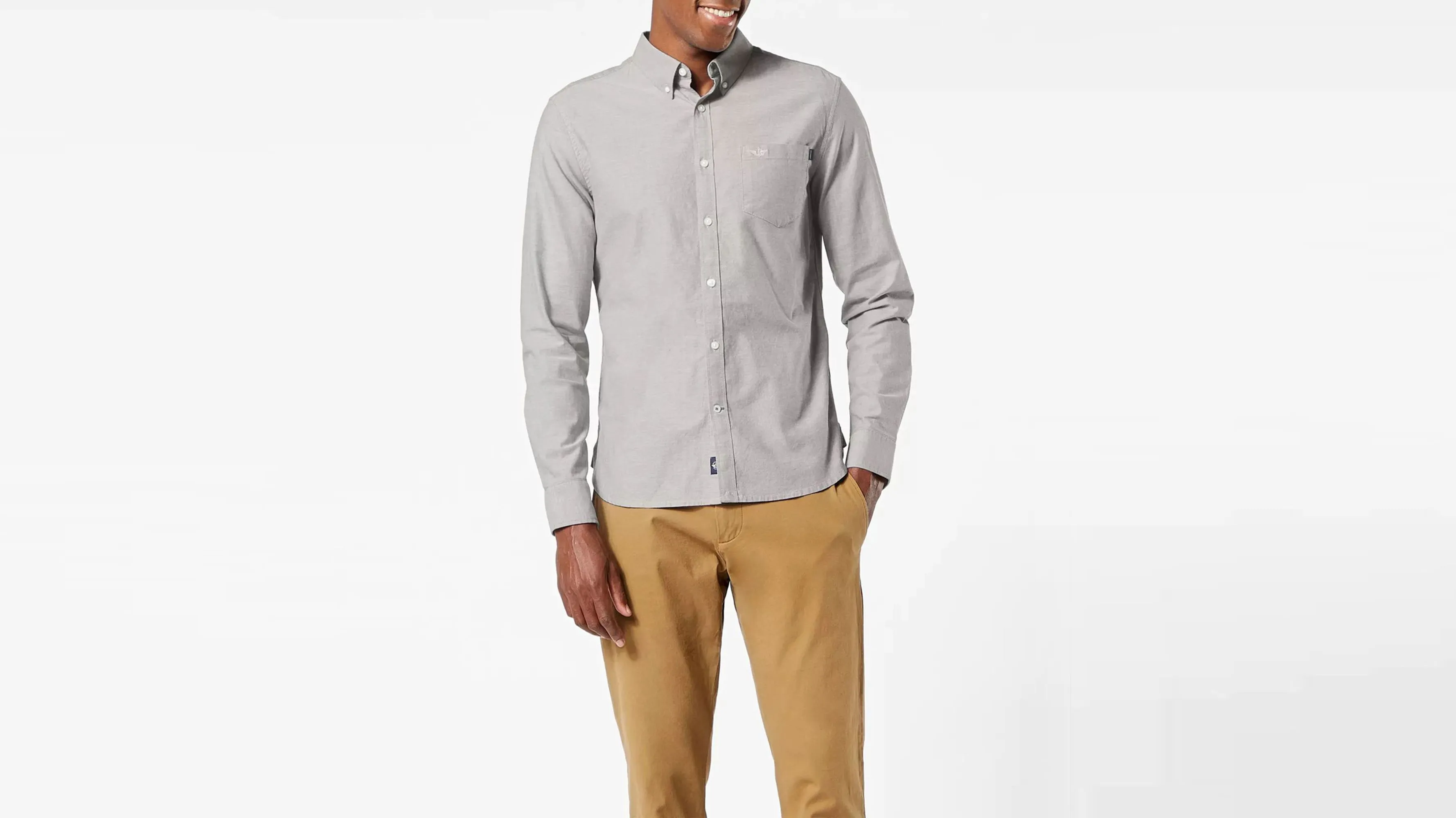 Big and Tall Button Collar Shirt