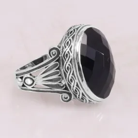 Black Onyx Ring 925 Sterling Silver Ring Onyx Ring Handmade Ring Gemstone Bezel Setting Ring For Men's