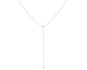 Blue Hour Diamond Lariat Necklace (Ready to Ship)