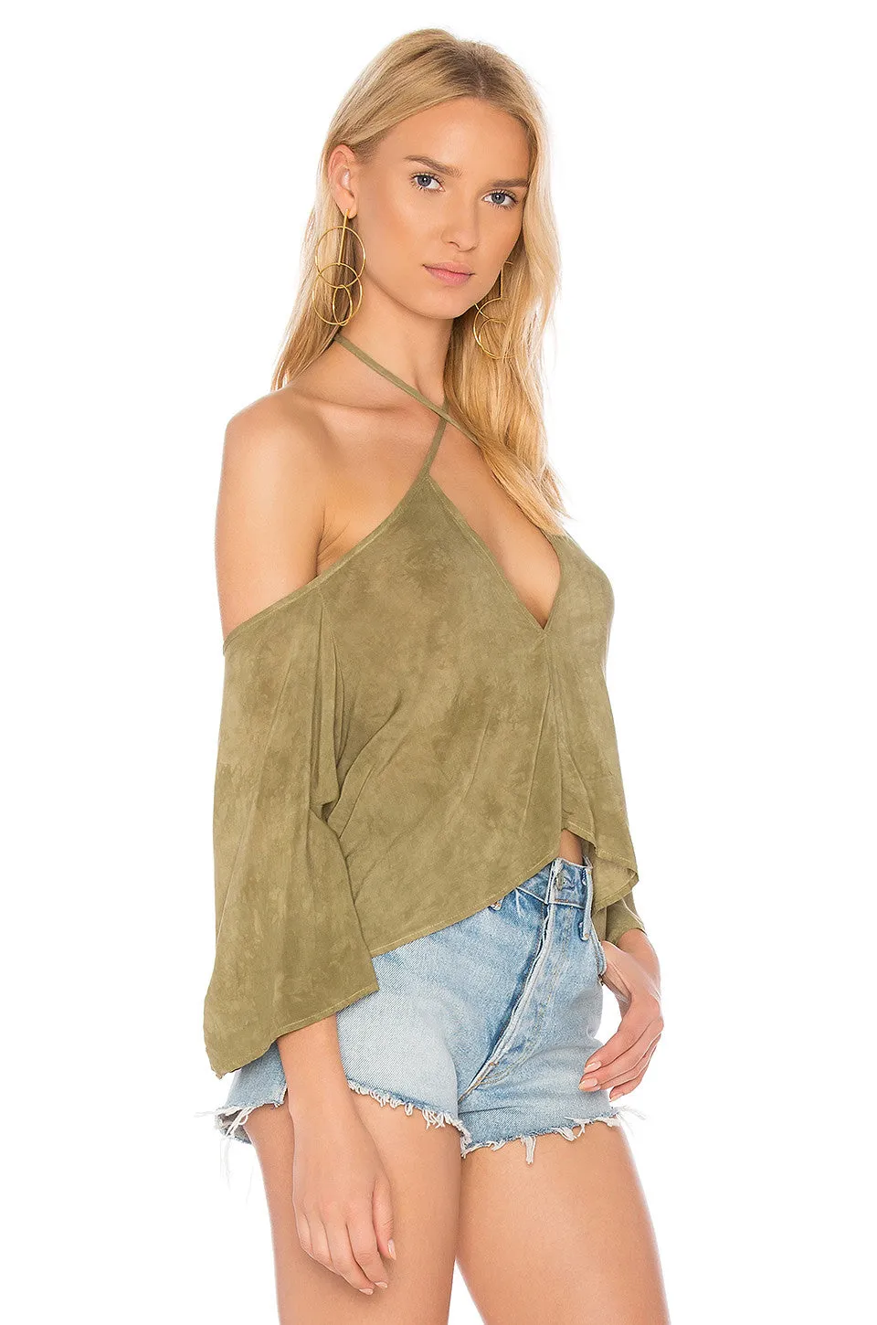 Blue Life Sophia Top Spanish Olive