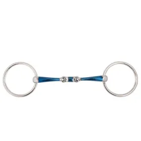 BR Double Jointed Loose Ring Snaffle Sweet Iron Bit