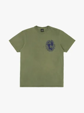 Camelot Pig. Dyed T-shirt Olive