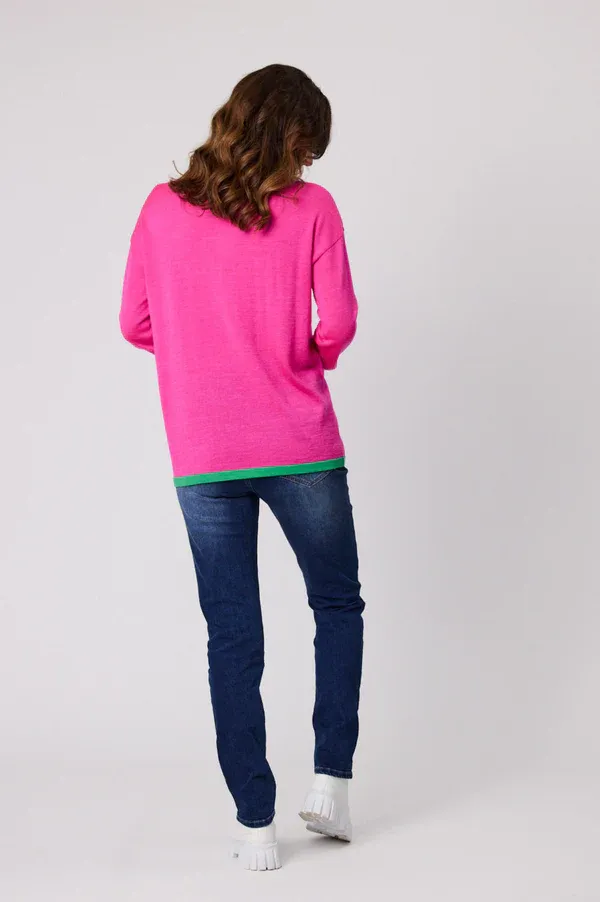 Classified Star Jumper - Pink