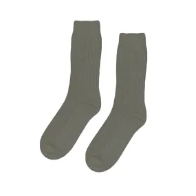 Colorful Merino wool Blend sock Dusty Olive