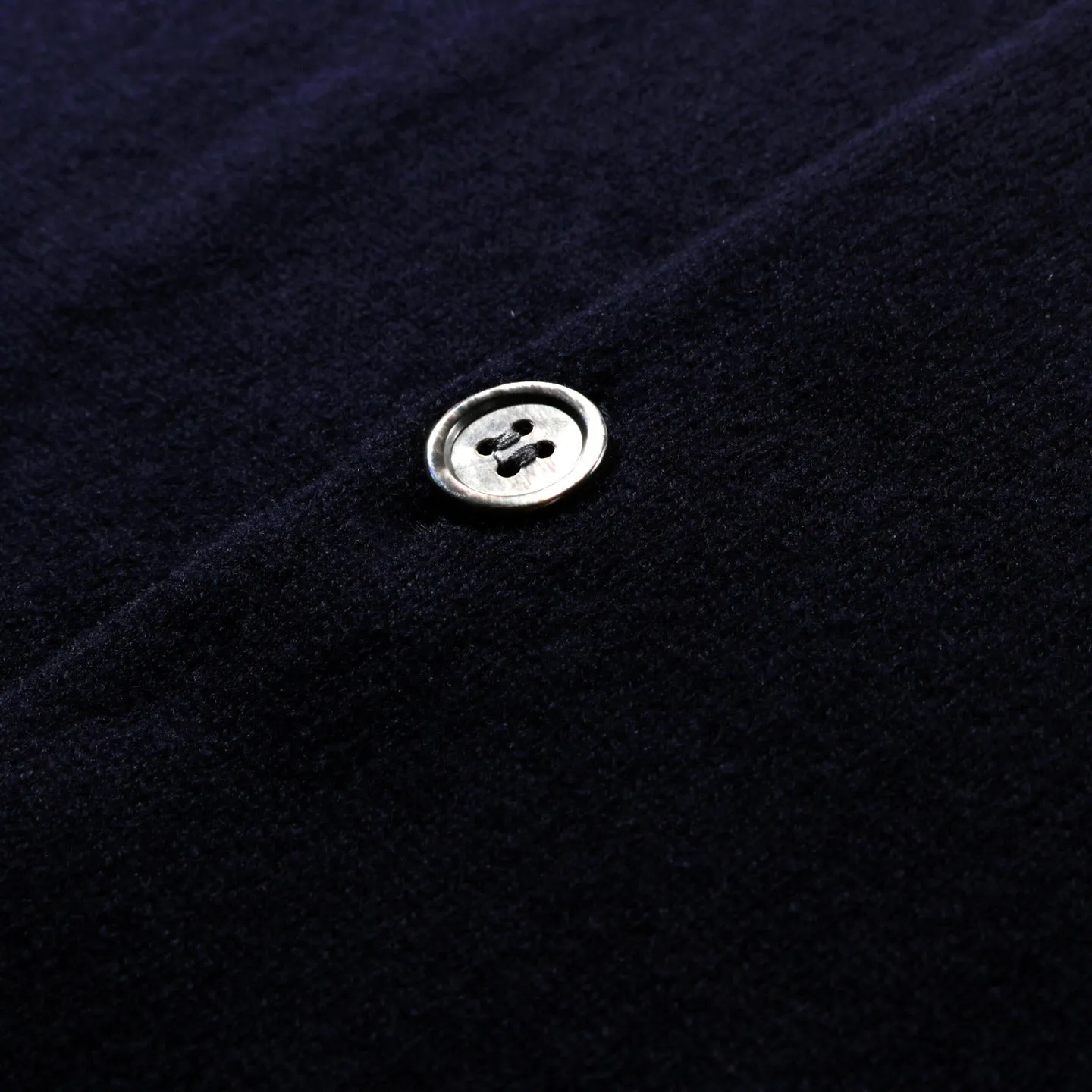 COMME DES GARCONS SHIRT N002 CREW NECK CARDIGAN NAVY