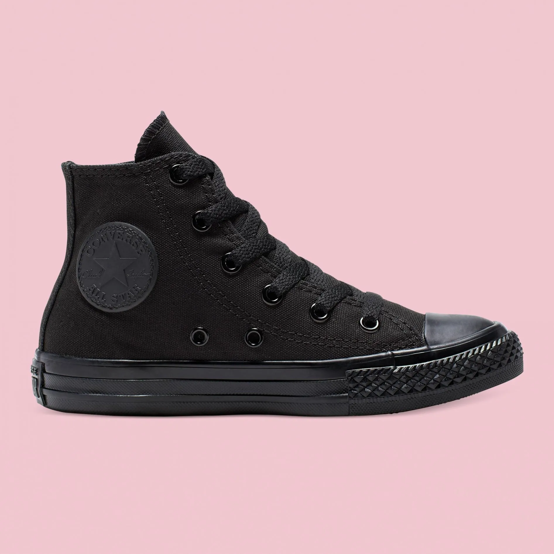 Converse Kids Chuck Taylor All Star Junior High Top Black Monochrome