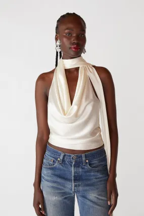 Cowl Neck Halter Top