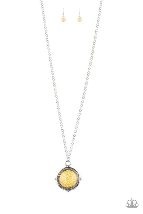 Desert Equinox Yellow Stone Necklace - Paparazzi Accessories