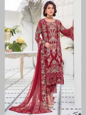 Designer Embroidered Chiffon