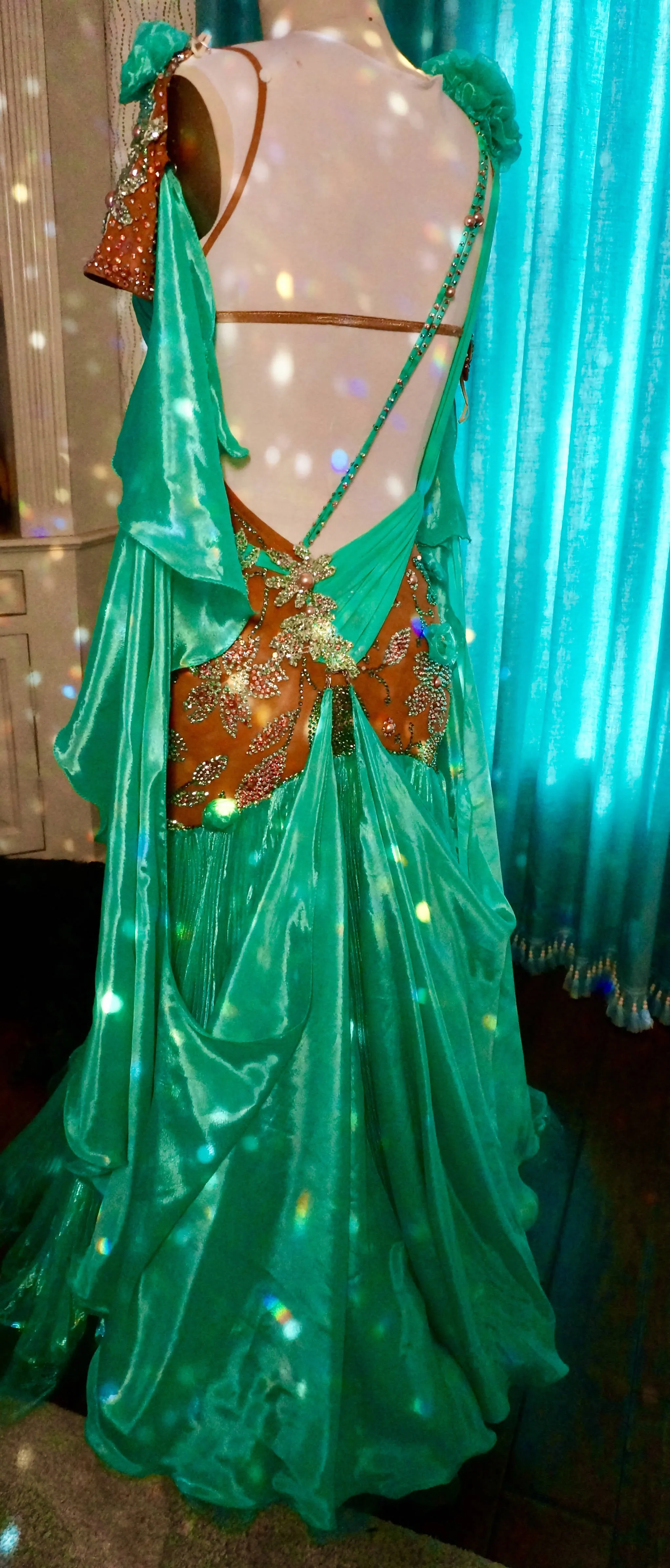 Dore Designs Green Ballroom Dress