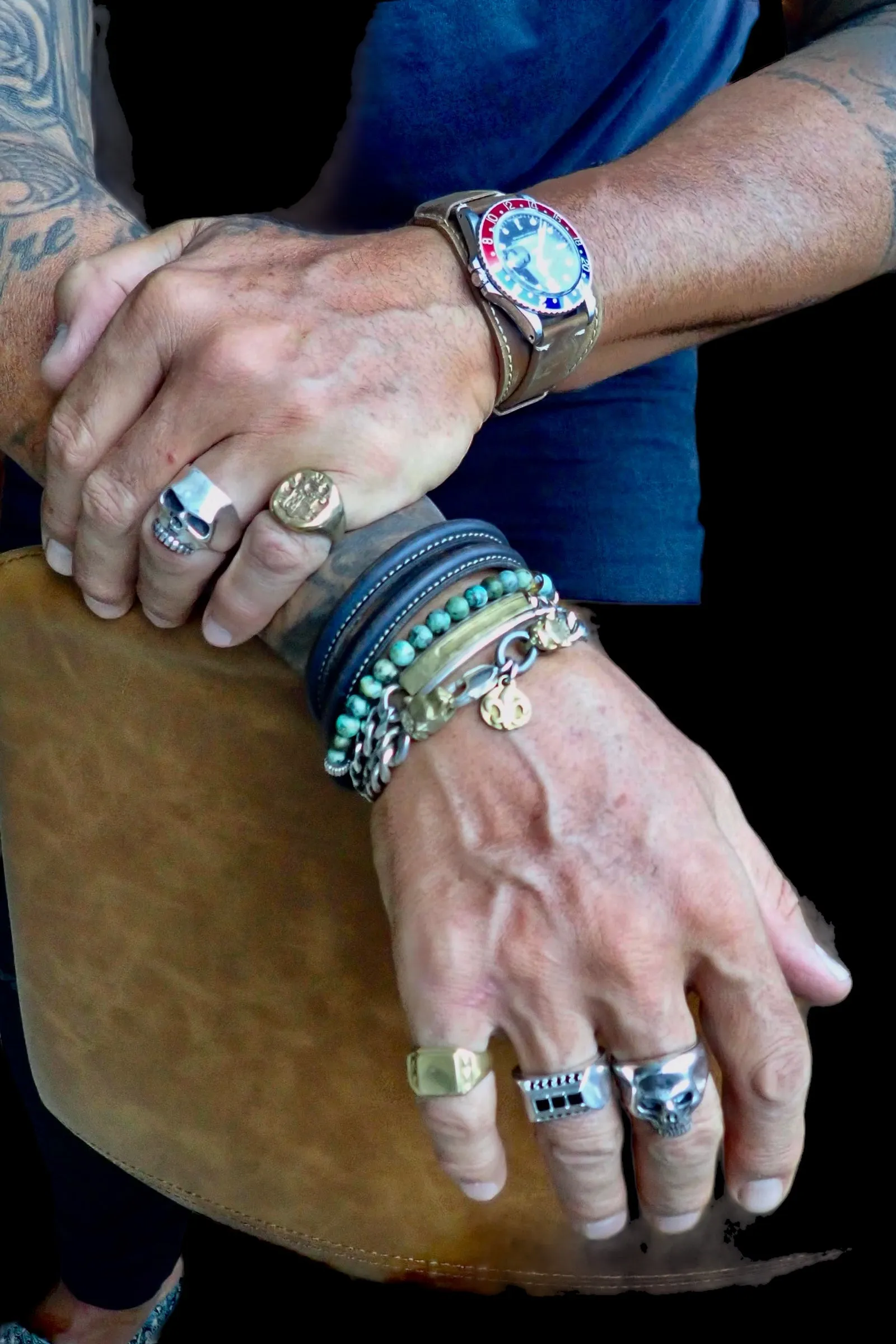 DOUBLE WRAP LAPIS LAZULI BRACELET