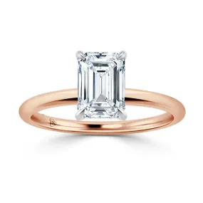 Edith - 18ct Rose Gold - Emerald