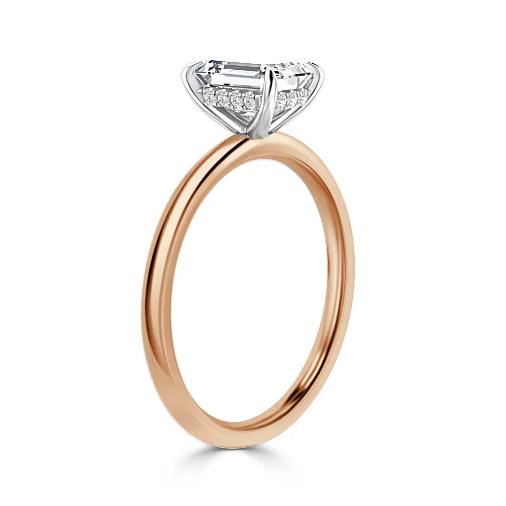 Edith - 18ct Rose Gold - Emerald