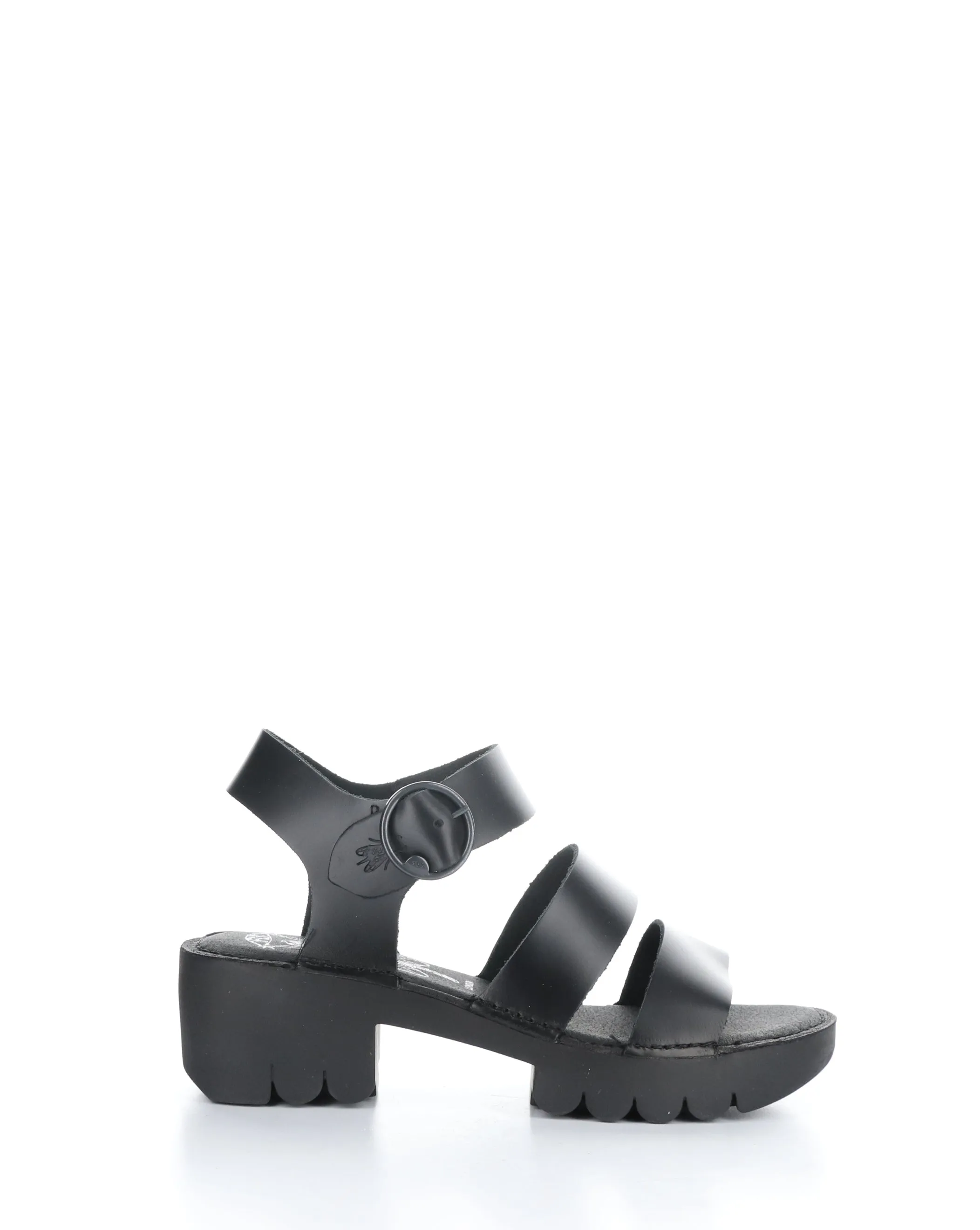 EGLY520FLY BLACK Round Toe Sandals