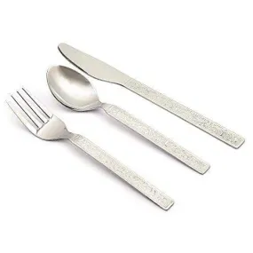 Embassy (Classic by Embassy) 18-Pieces Cutlery Set - 6 Baby Spoons, 6 Baby Forks & 6 Dessert Knives (Hi-Trend, 17 Gauge, Stainless Steel)