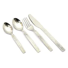 Embassy (Classic by Embassy) 24-Pieces Cutlery Set - 6 Tea Spoons, 6 Baby Spoons, 6 Baby Forks & 6 Dessert Knives (Hi-Trend, 17 Gauge, Stainless Steel)