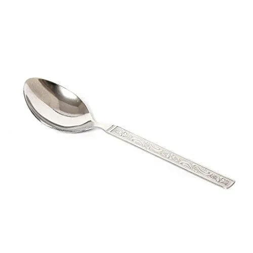 Embassy (Classic by Embassy) Dessert Spoon, Pack of 6, Stainless Steel, 17.8 cm (Hi-Trend, 17 Gauge)