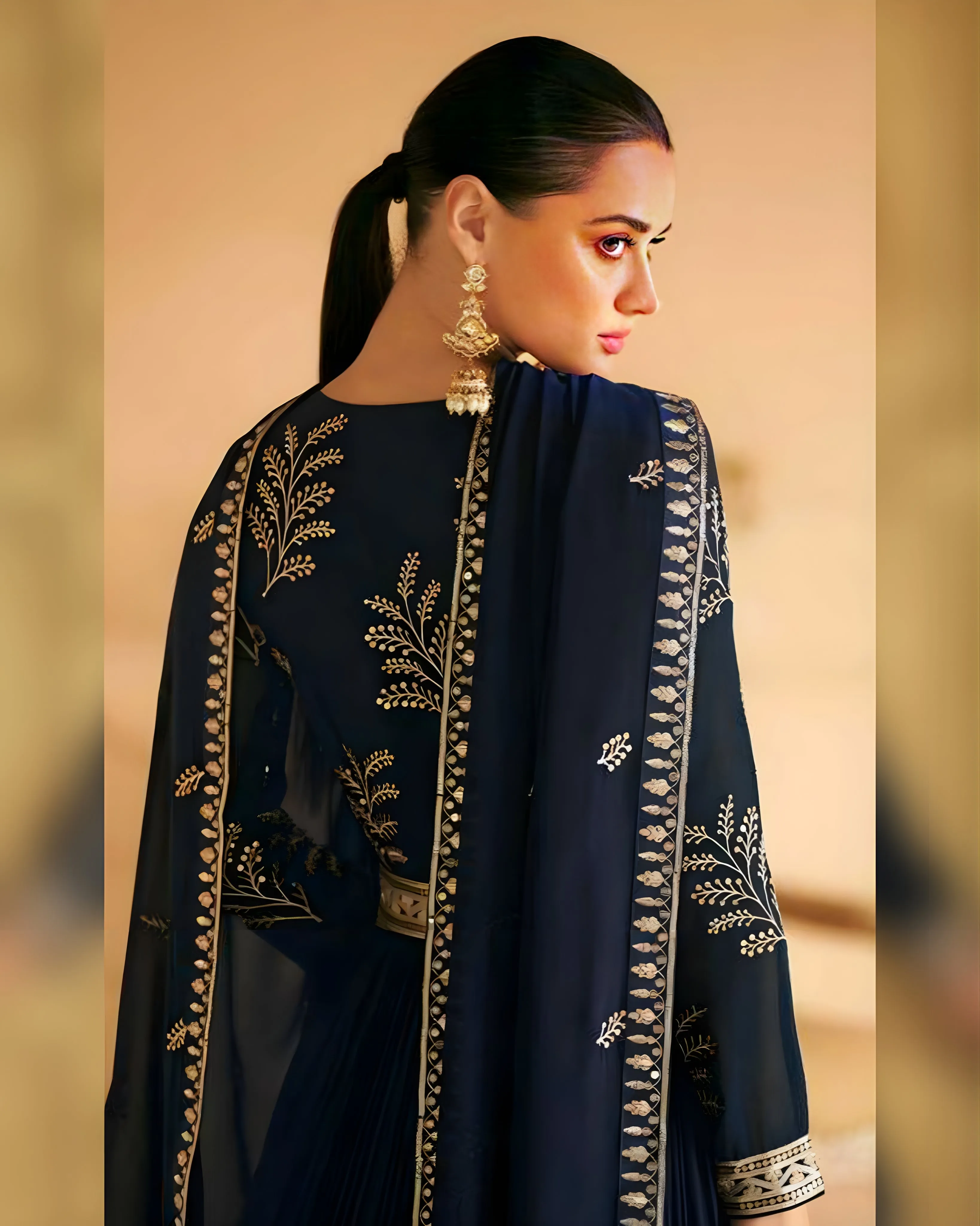 Embroidered Anarakali Designer Gown