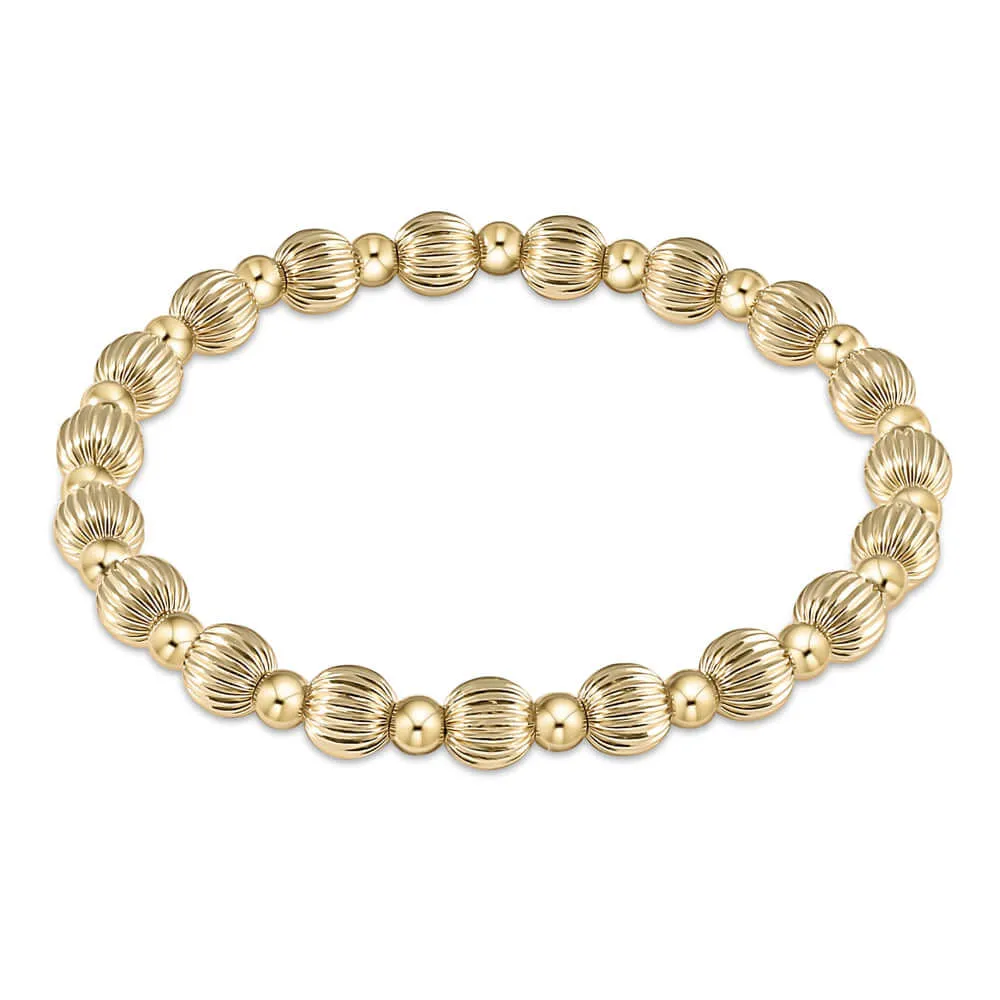 ENewton 6mm Gold Dignity Grateful Bracelet