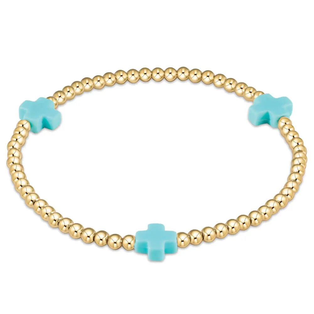 ENewton Extends Turquoise Signature Cross Bracelet