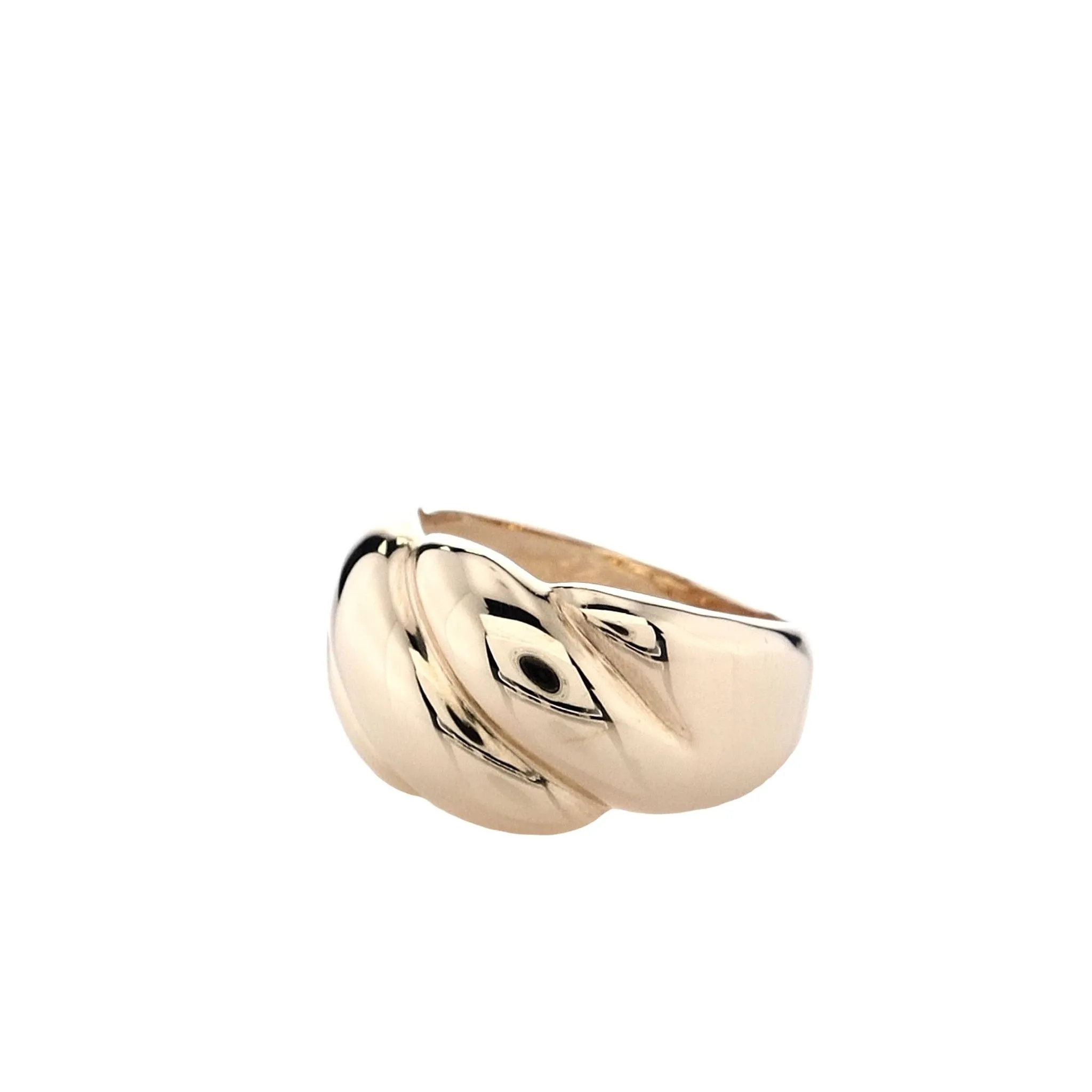 Estate 14ky Polished Domed Twist Ring