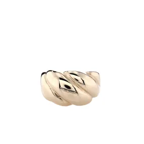 Estate 14ky Polished Domed Twist Ring