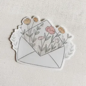 Floral Envelope Sticker