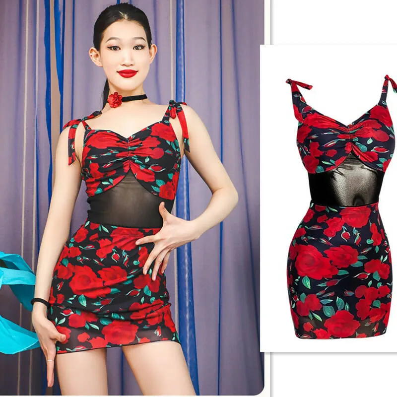 Floral Red Latin Set | ADL71