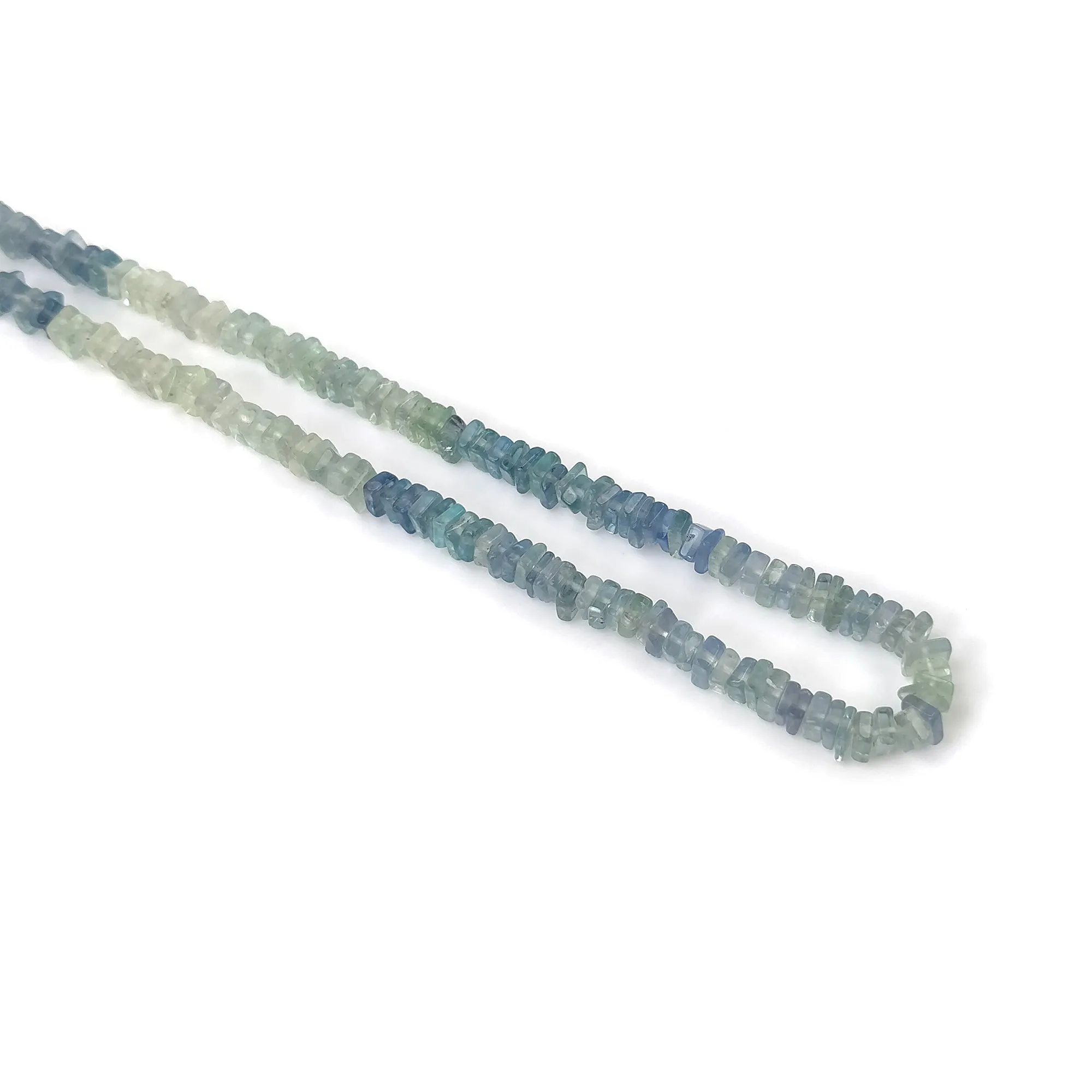 FLUORITE Gemstone Loose BEADS : Natural Untreated GREEN Fluorite Gemstone Loose Square Heishe Statement 16" Approx Beads