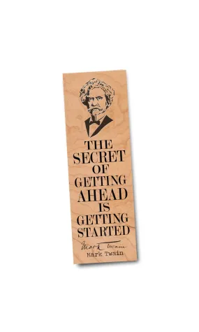 Fly Paper Products - Mark Twain "Getting ahead" Literary Bookmark